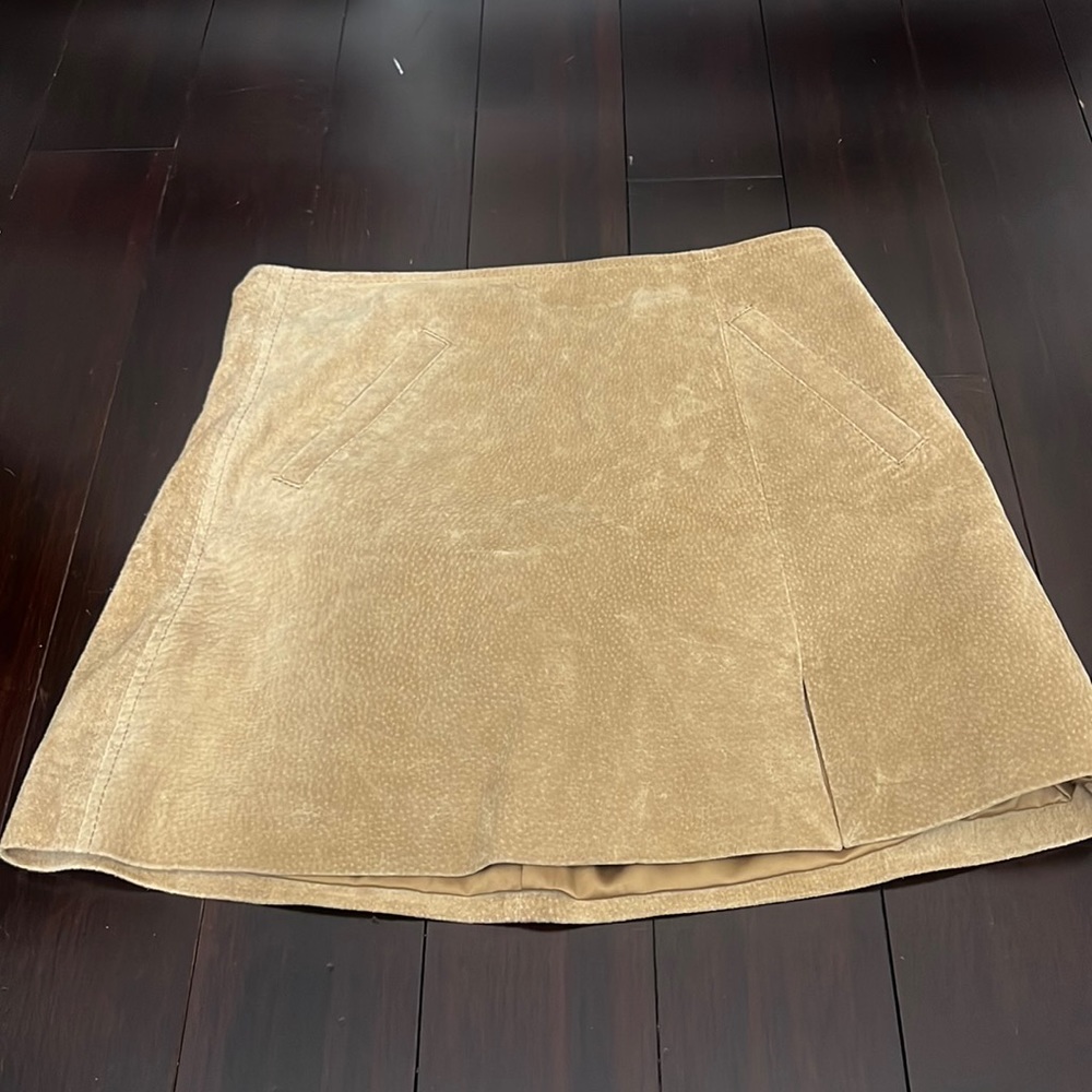 Tan suede blanknyc high waisted skirt size 25